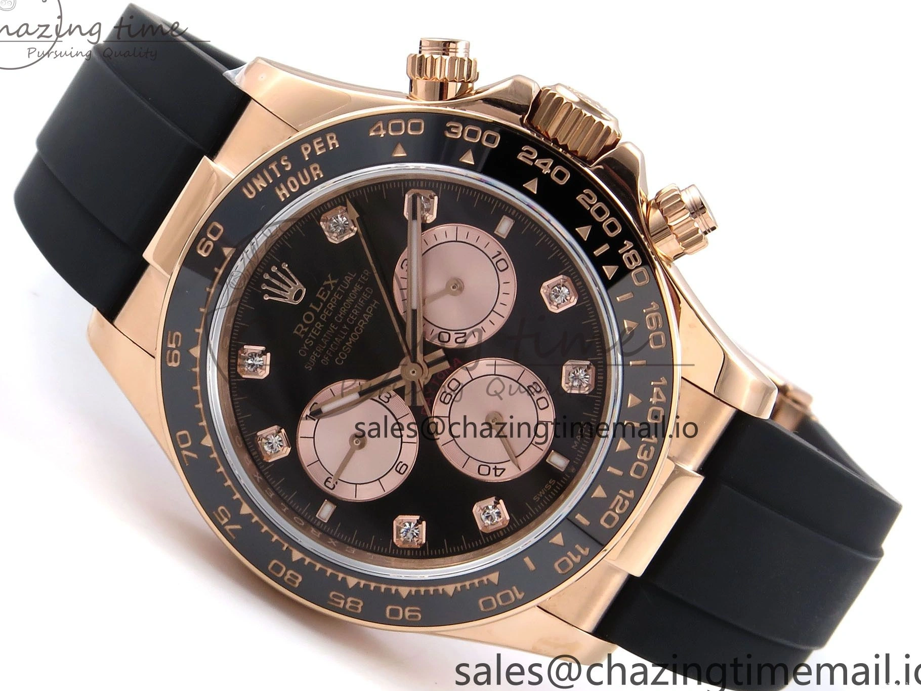 0106 Durable Daytona 126515 QF 1:1 Best Edition Black RG Diamonds Dial on Oysterflex Strap SH4131 V6（Gain Weight） 1207